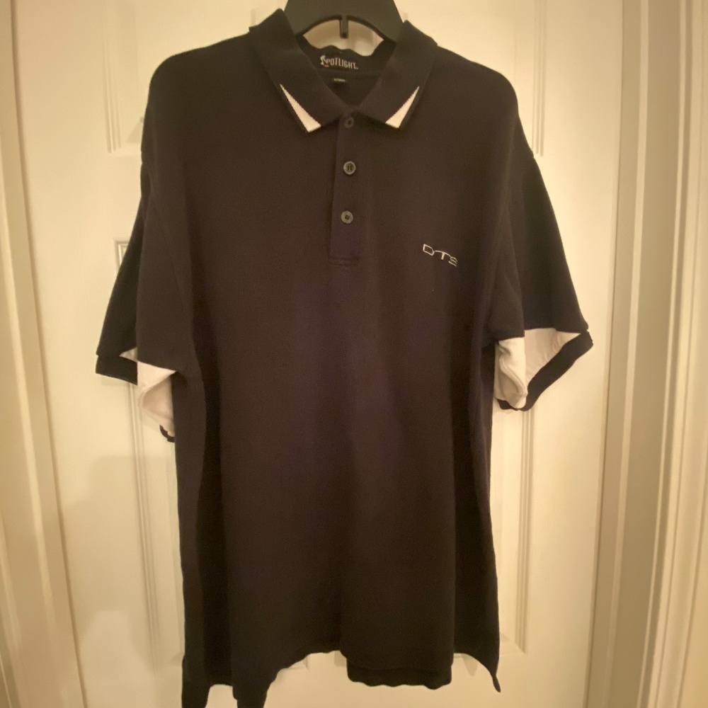 Cadillac DTS Black & White Polo Shirt